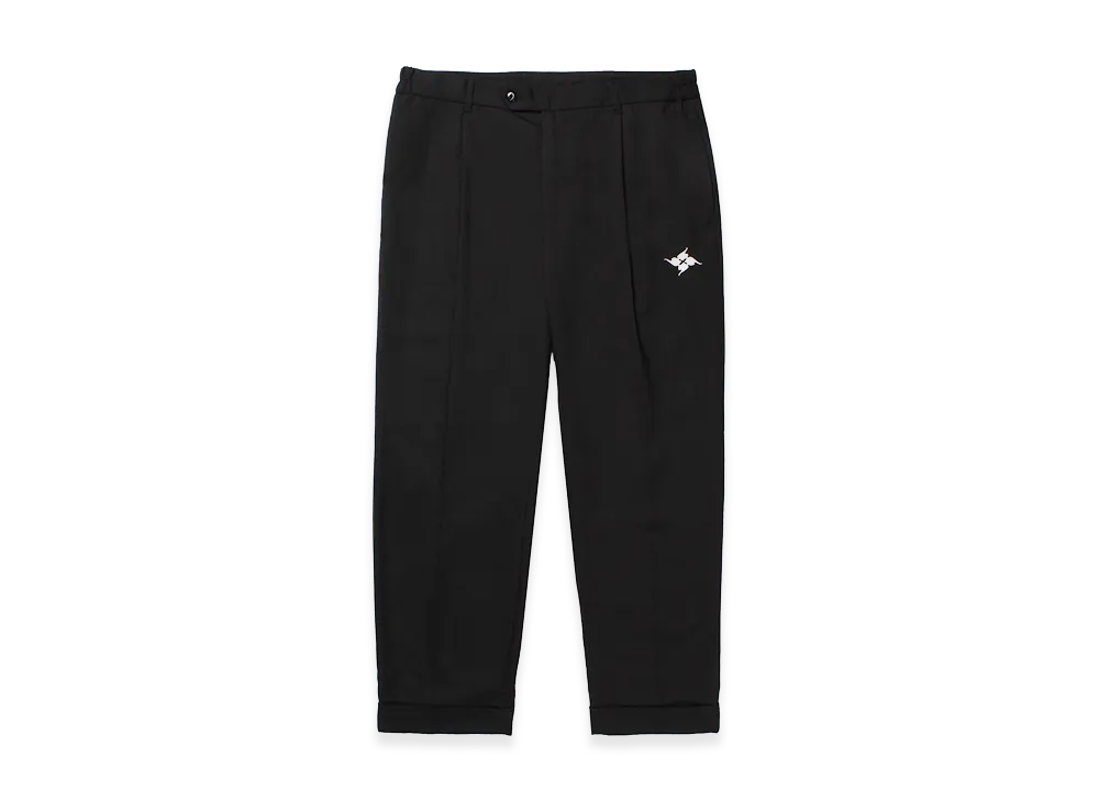 APHRODITEGANG GAKKIN x BUDSPOOL Tsubomibi Hemp Wool Tuck Trousers "Black"