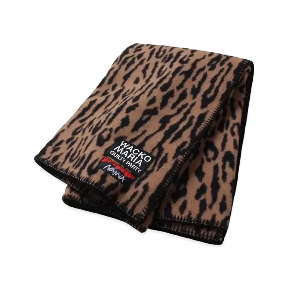 WACKO MARIA NANGA / LEOPARD BLANKET "Brown"