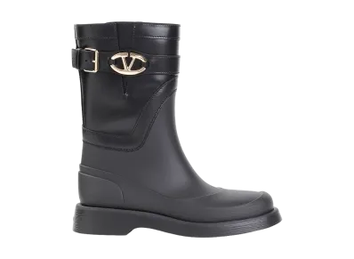 Valentino Garavani Women's Vlogo The Bold Edition Rain Boots "Brown"