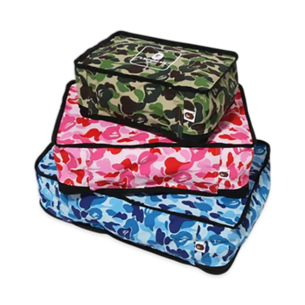 A BATHING APE ABC Camo Travel Pouch "Multi"