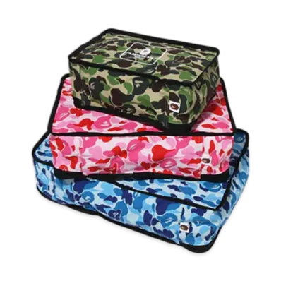 A BATHING APE ABC Camo Travel Pouch "Multi"