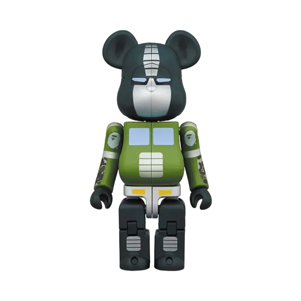 Bearbrick × TRANSFORMERS OPTIMUS PRIME BAPE GREEN