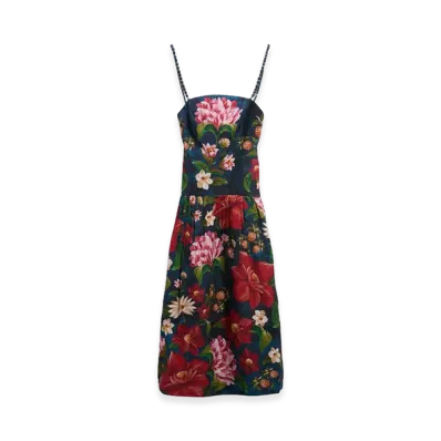 Barbour x FARM Rio Women's Wildflower Dress "Navy"