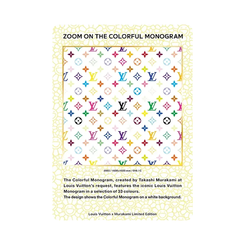 Zoom on the Colorful Monogram C [2003 / 016](Louis Vuitton x Takashi Murakami Trading Cards)