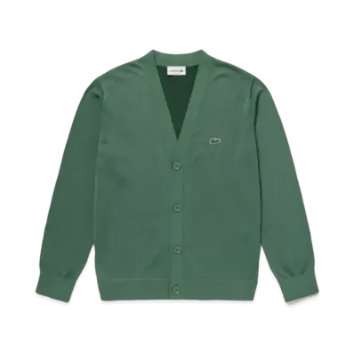 LACOSTE High Gauge Knit Cardigan "Green"