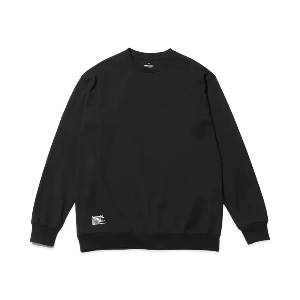 FreshServiceSport Double Jersey Dry Tech L/S Crew Neck Tee "Black"