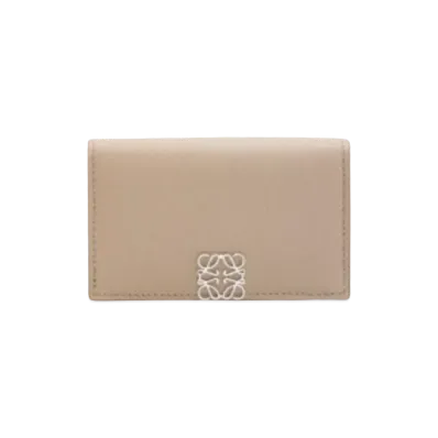 LOEWE Anagram Business Card Holder Pebble Grain Calf "Sand"