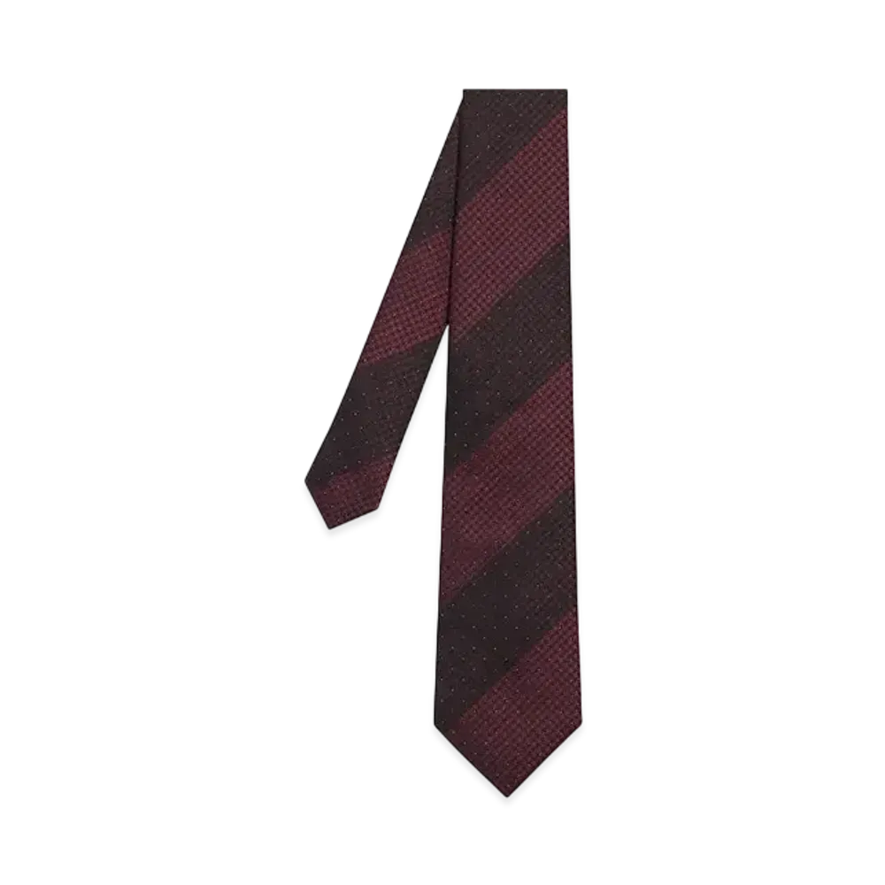 Paul Smith Layering Pattern Tie "DarkRed"