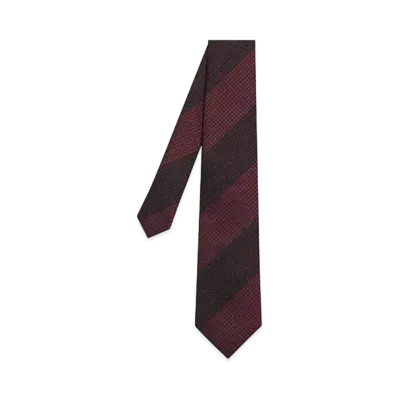 Paul Smith Layering Pattern Tie "DarkRed"