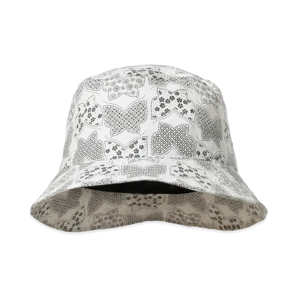 NEEDLES Bucket Hat - Papillon Print "White"