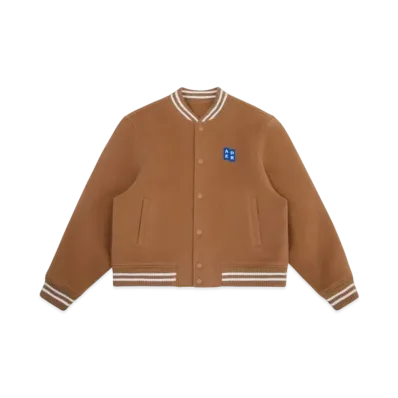 ADERERROR Tag Varsity Jacket 01 "Beige"