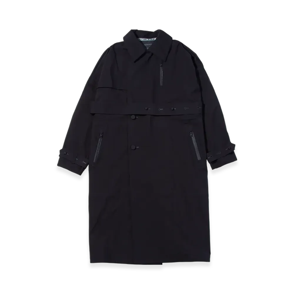 F/CE. Pertex Waterproof Technical Trench Coat "Black"