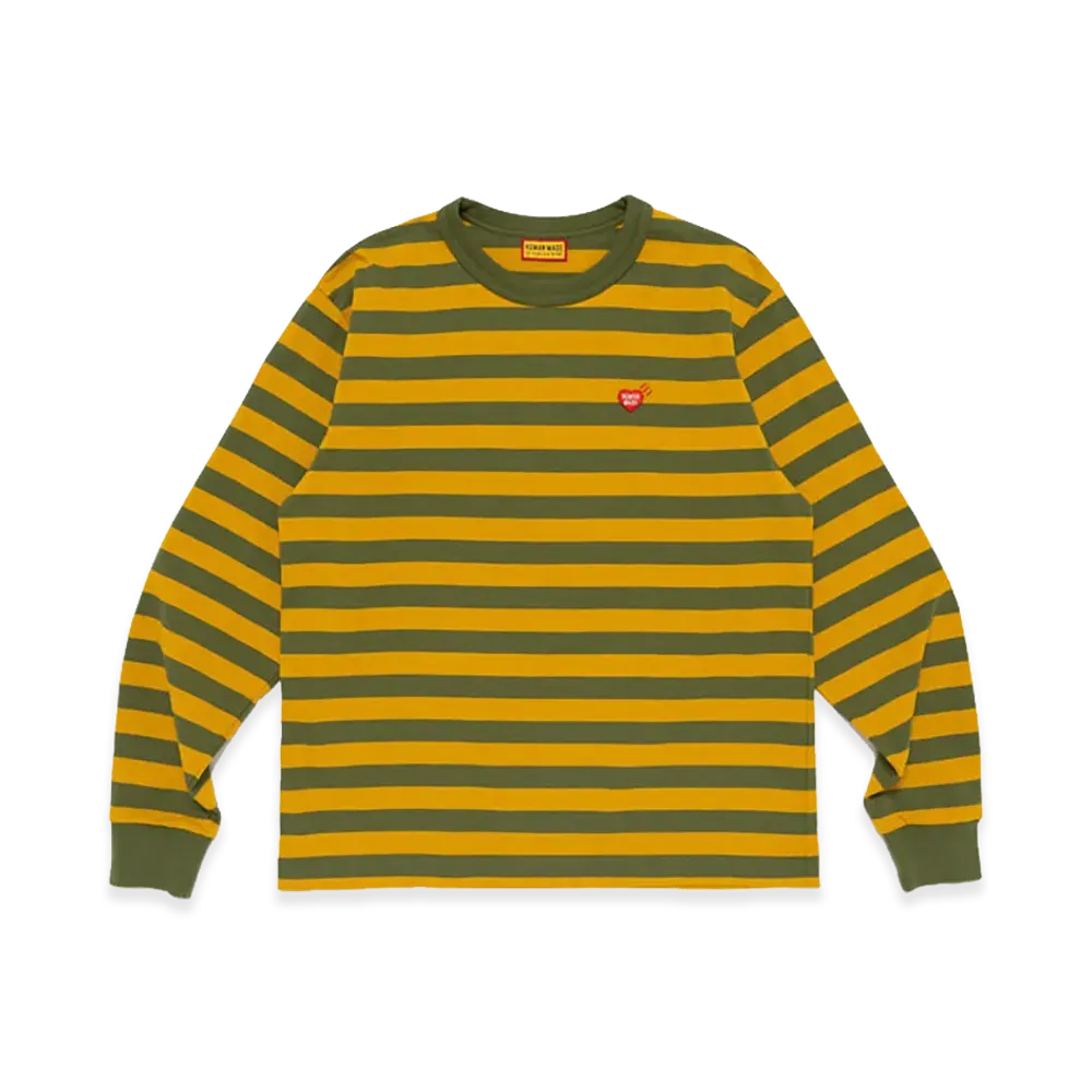 HUMAN MADE Striped L/S T-Shirt "Olivedrab"