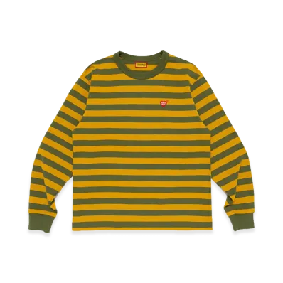 HUMAN MADE Striped L/S T-Shirt "Olivedrab"