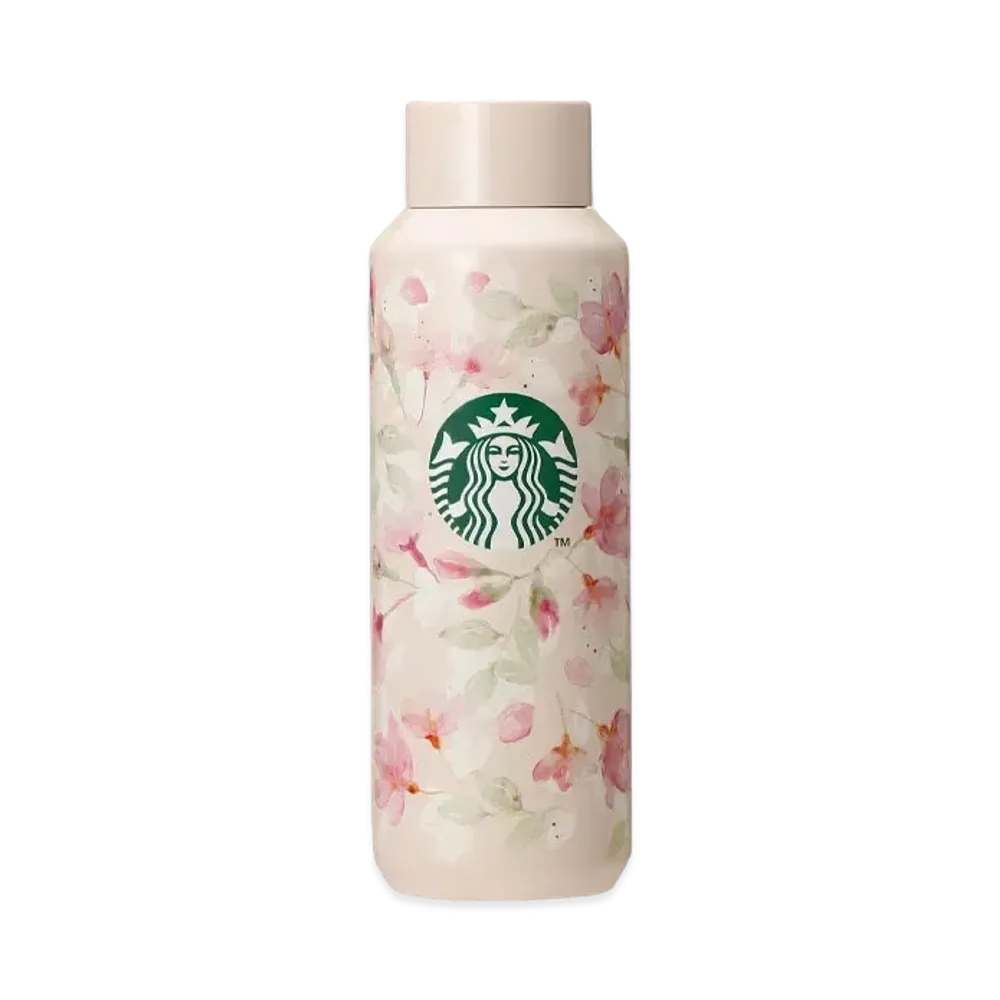 STARBUCKS SAKURA 2024 Stainless Steel Bottle Natural 473ml "Baby Pink"