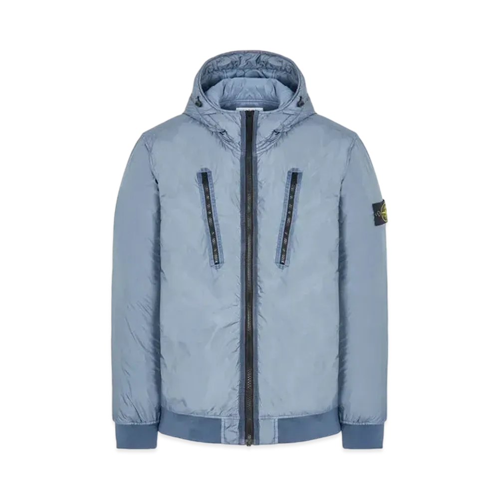 Stone Island 42223 GARMENT DYED CRINKLE REPS NY CON WITH PRIMALOFT-TC "Pastel Blue"