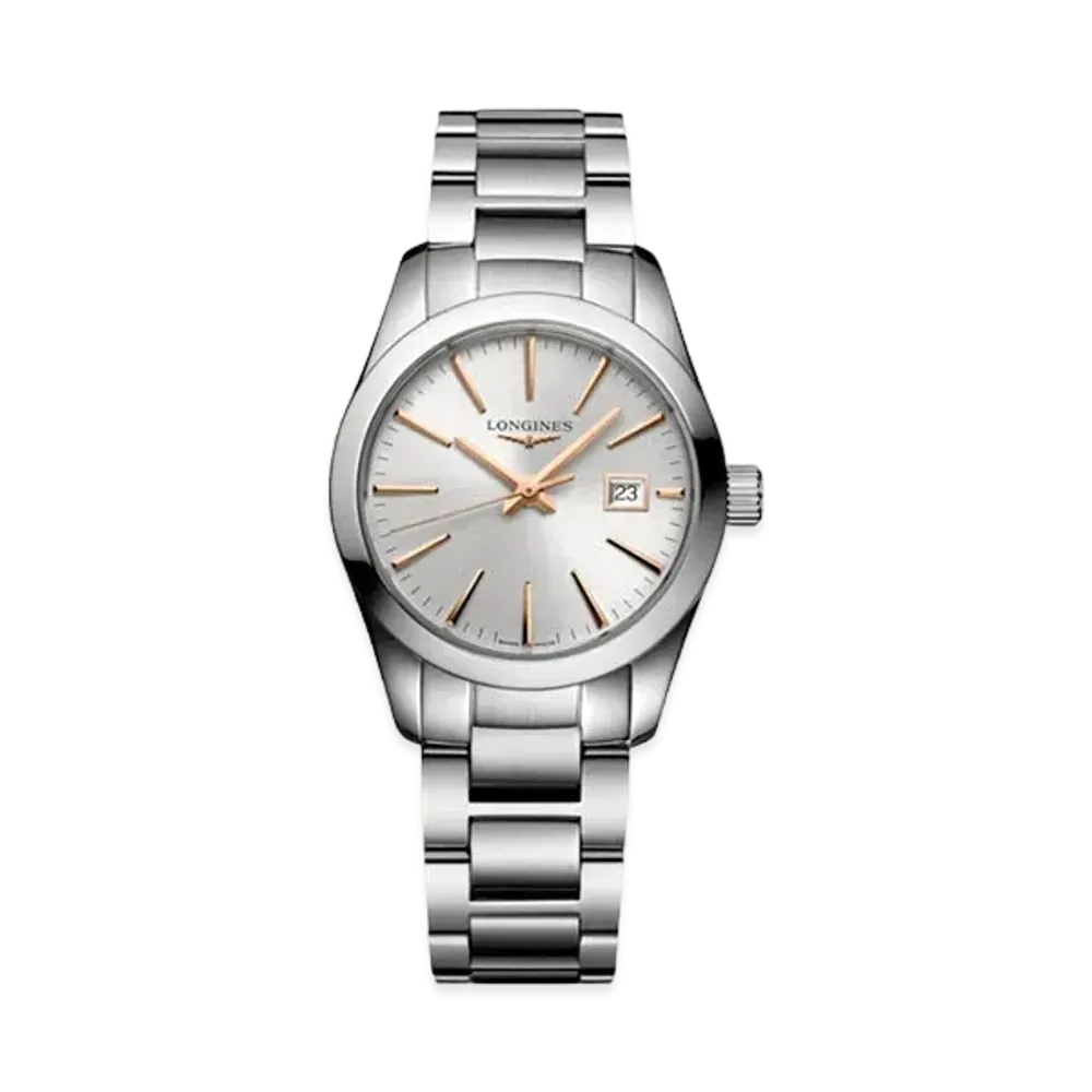 Longines Conquest Classic 29.50mm "Silver Sun Ray/Stainless Steel" L2.286.4.72.6