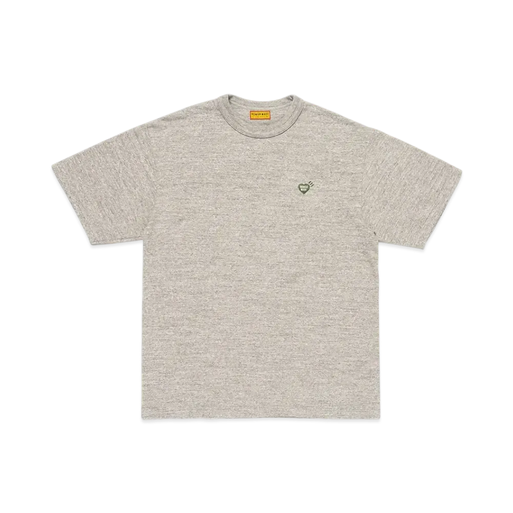 HUMAN MADE Heart Badge T-Shirt "Gray"