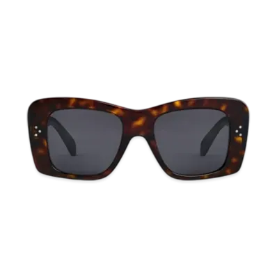 CELINE Square S321 Sunglasses in Acetate "Red Havana"