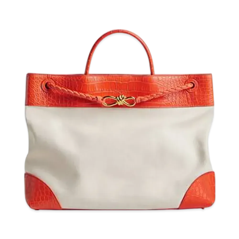 Bottega Veneta Large Andiamo "Natural/Orange"