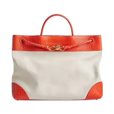Bottega Veneta Large Andiamo "Natural/Orange"