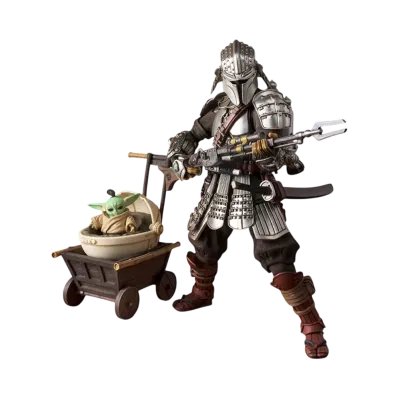 BANDAI "MEISHO MOVIE REALIZATION" -The Mandalorian- RONIN MANDALORIAN (BESKAR ARMOR) & GROGU