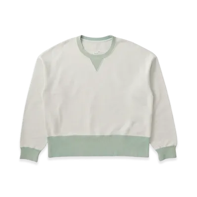 visvim Fellow Sweat L/S 2-Tone Crash "Light Green"