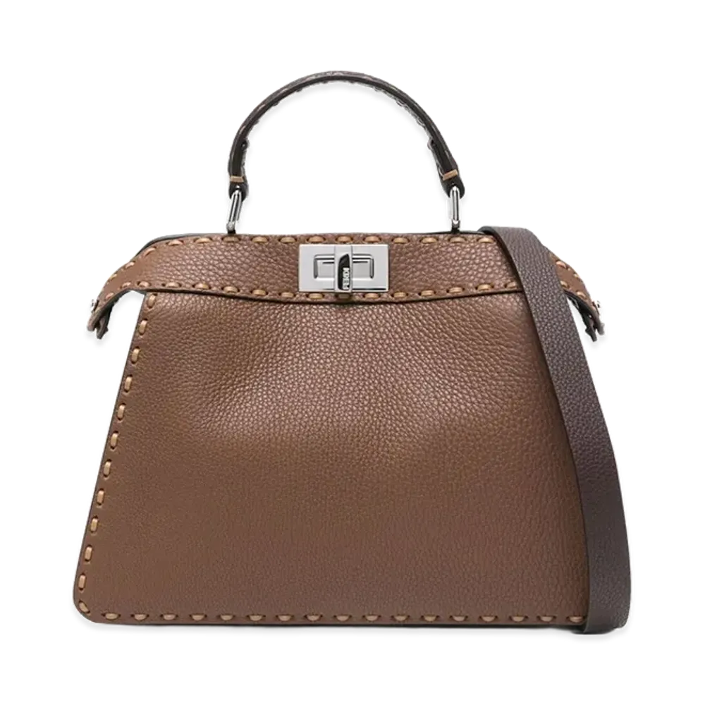 FENDI Women's Peekabo Iseeu Small Handbag "Brown"