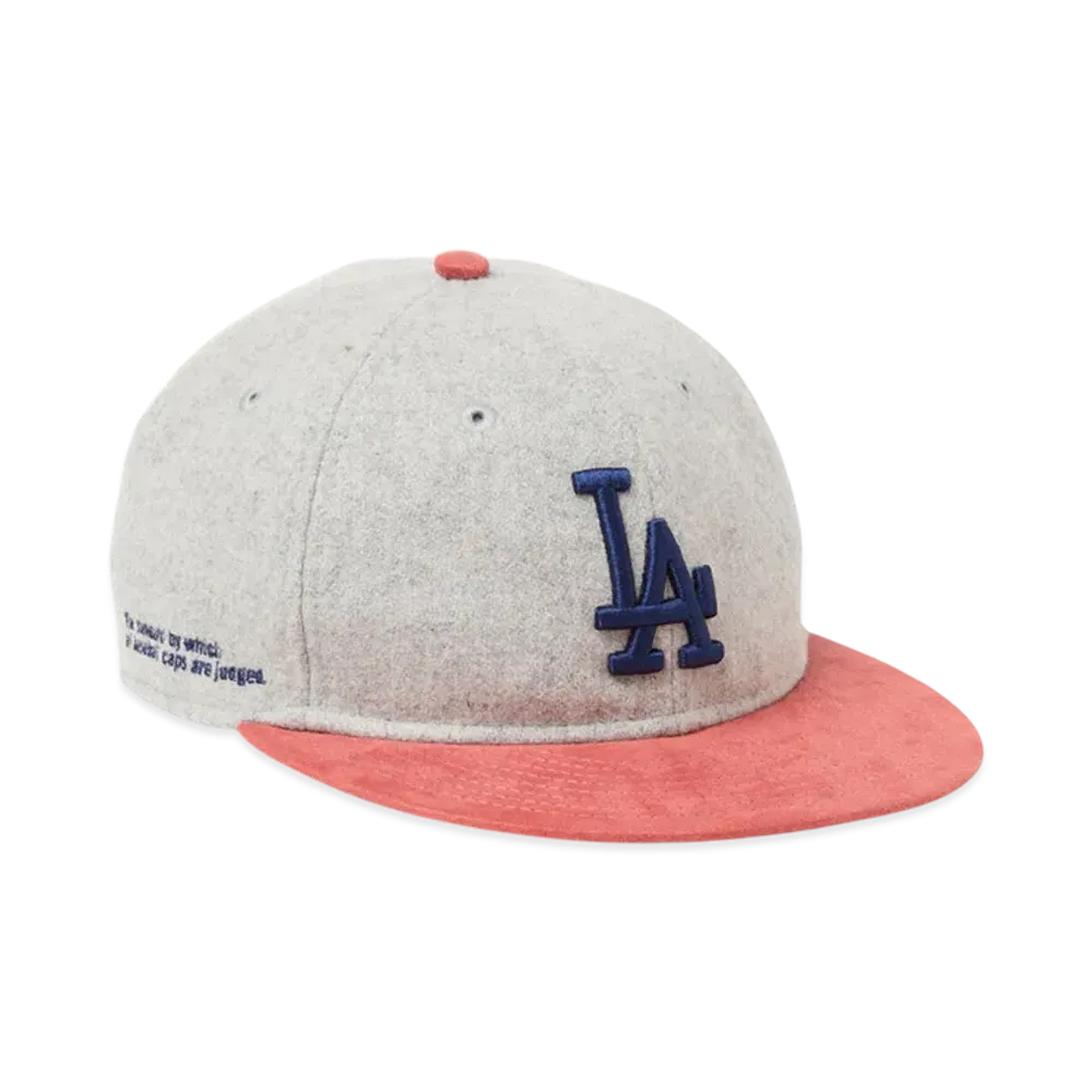 NEW ERA RC 9Fifty Los Angeles Dodgers Suede "Light Grey/Pink"