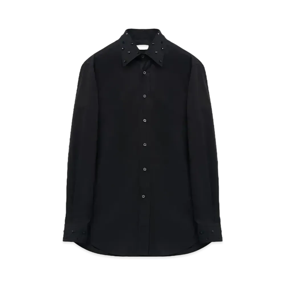 Alexander McQUEEN Cosmic Stone Embroidery Shirt "Black"