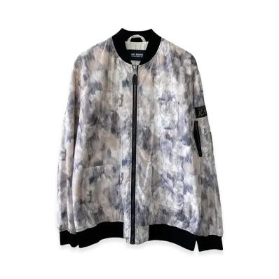 RAF SIMONS Raf Simons School Uniform Bomber All Over Print Jacket "Beige/Gray"