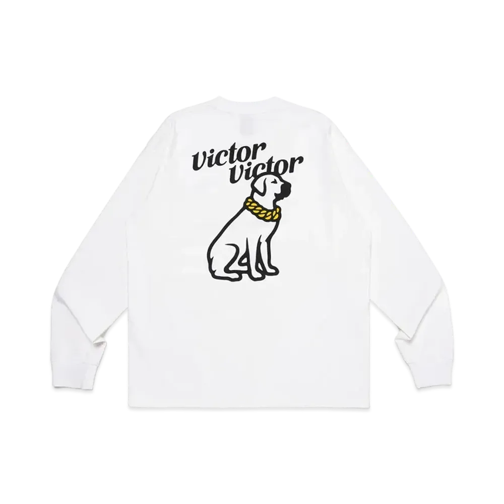 ビクター ビクター ワールドワイド L/S Tシャツ "ホワイト" (※HUMAN MADEとのコラボレーションではありません)