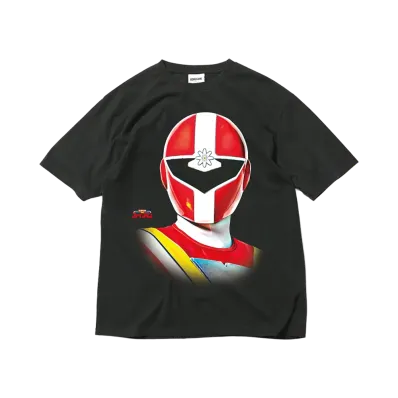 スーパー戦隊 x HOMEGAME \ 1990 ファイブレッド TEE "BLACK"