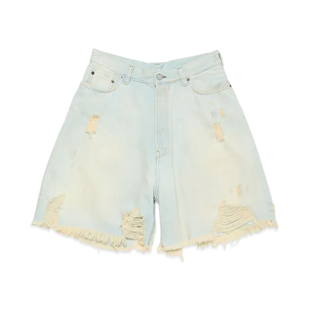 Acne Studios Denim Shorts - Loose Fit "Light Blue/White"