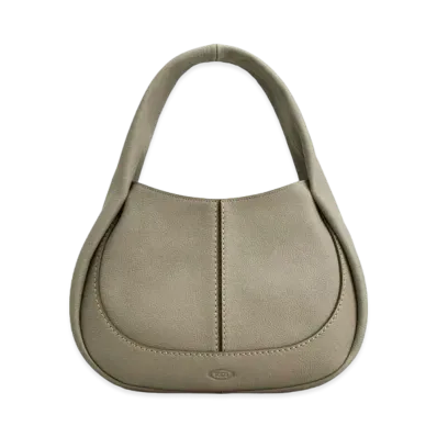 TOD'S Shirt Hobo Bag Small "Grey"