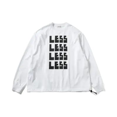CLESSTE "Less" Massive L/S T-Shirt With Drawstrings "White/Black"