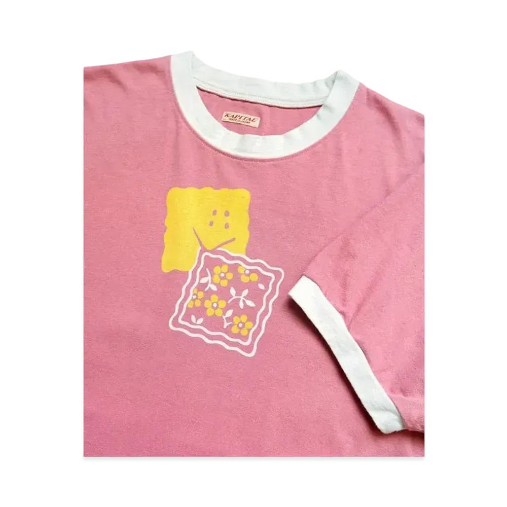 KAPITAL 20/- Ringer Tee "Pink"
