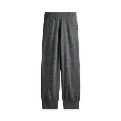 H&M x Stella McCartney Women's Merino Wool Wide Jogger Pants "Dark Gray Melange"