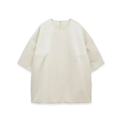 CLANE Women's Padded Satin Tops "Ivory"