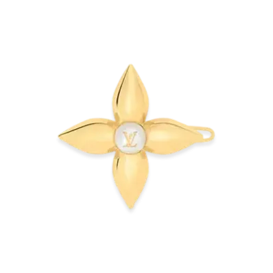 Louis Vuitton Louisa Hair Clip "Gold"