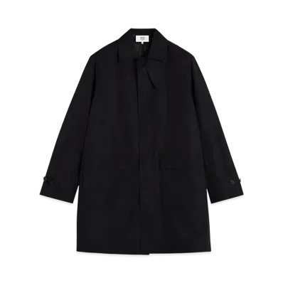 Maison Kitsune Light Mac Coat "Black"