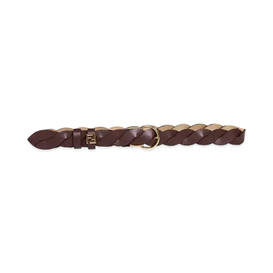 FENDI Women's FF Reversible Belt "Brown/Beige"