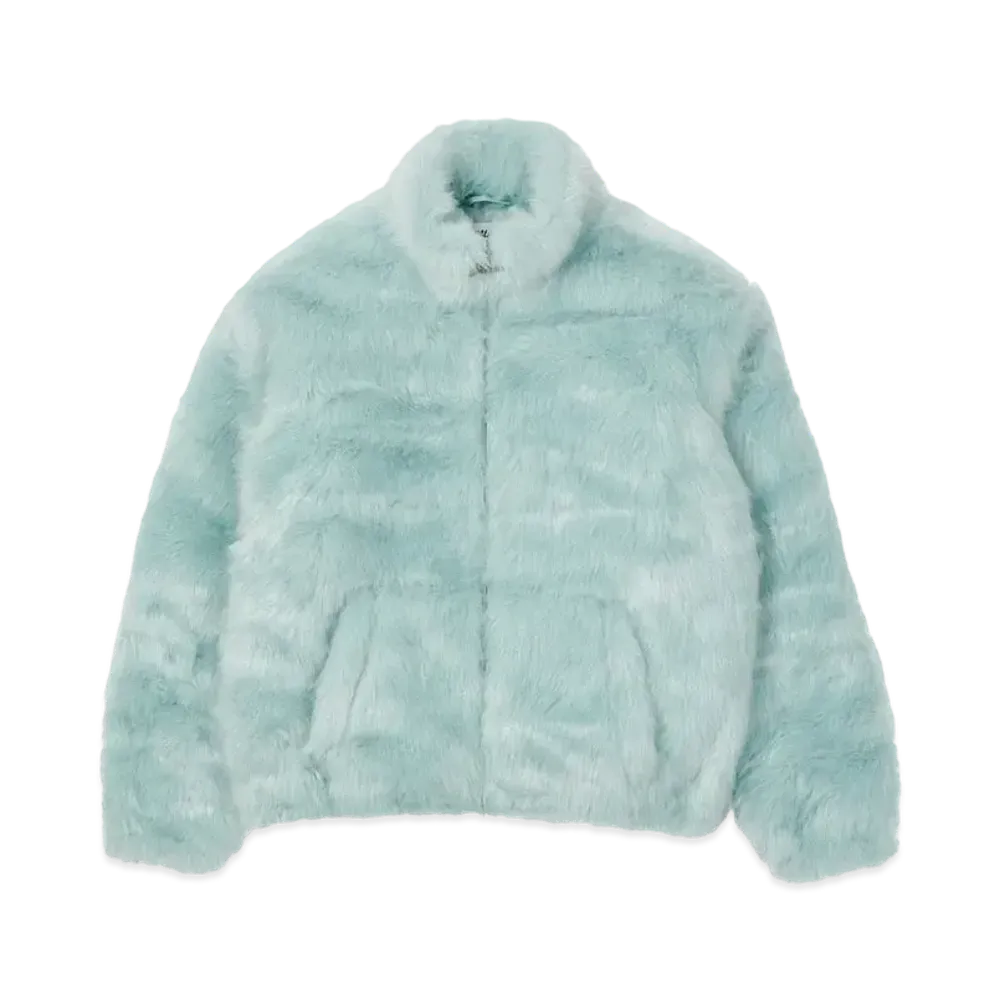 PALACE FAUX FUR JACKET "Icey Blue"