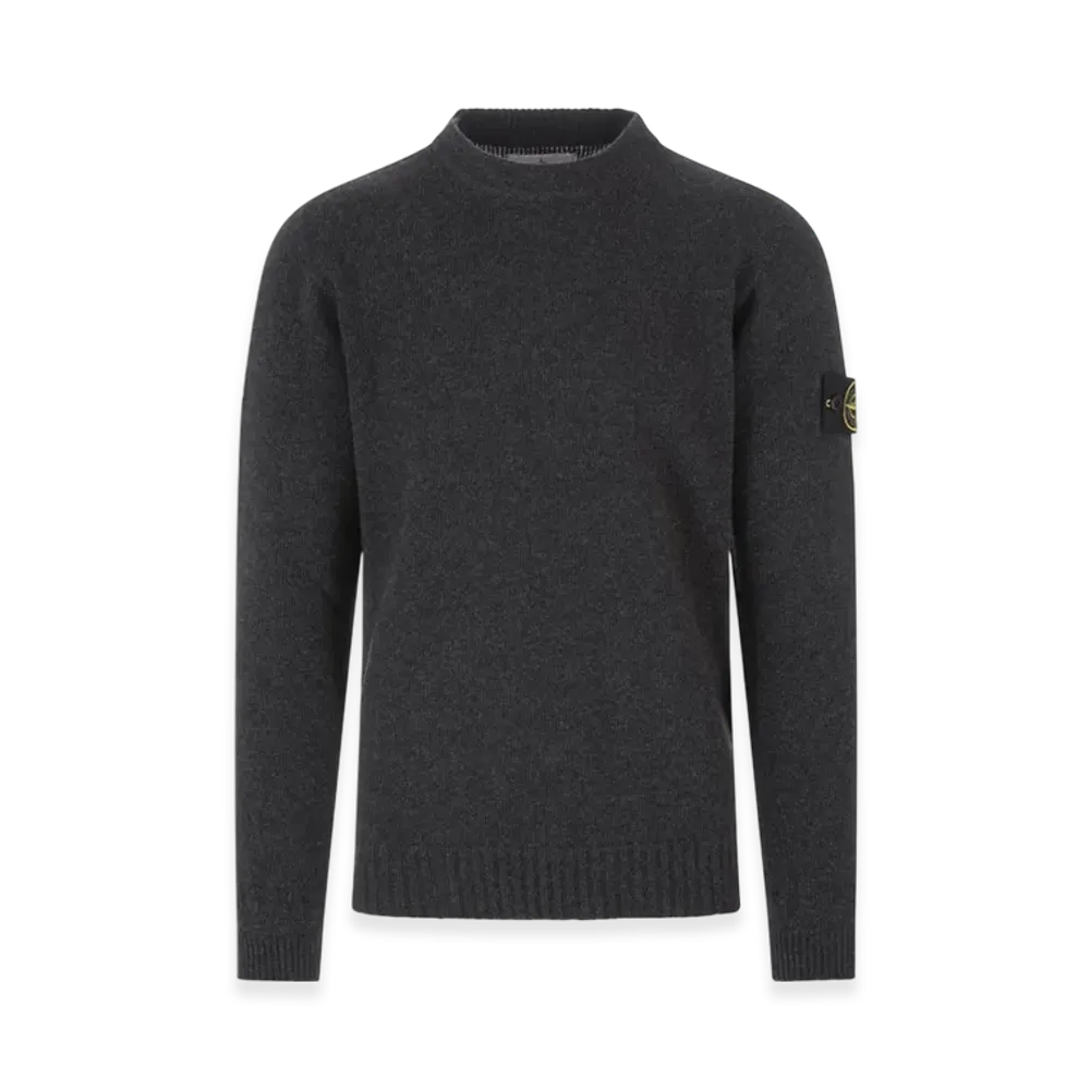 Stone Island 524A3 Lambswool Crewneck Knit - 22FW "Dark Grey"