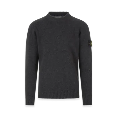 Stone Island 524A3 Lambswool Crewneck Knit - 22FW "Dark Grey"