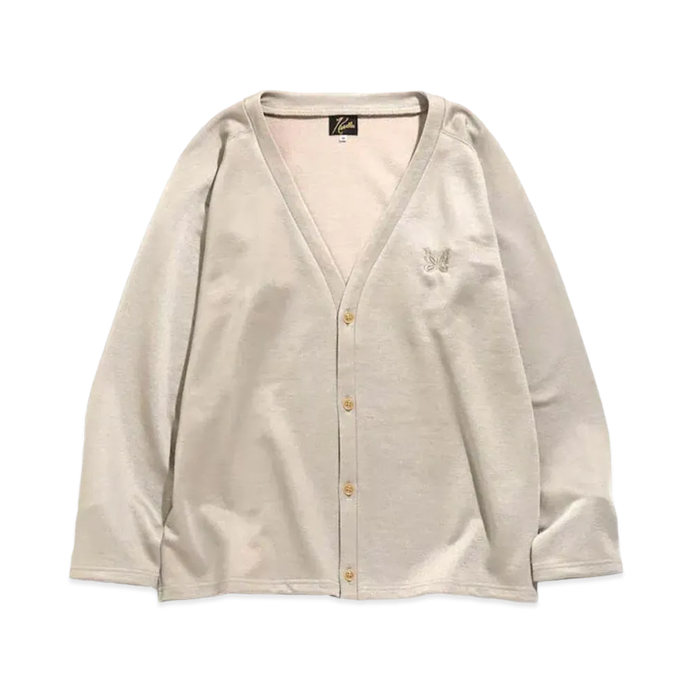 Needles V NECK CARDIGAN - C/PE BRIGHT JERSEY "Beige"