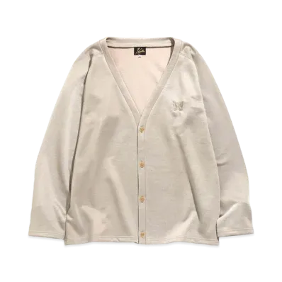 Needles V NECK CARDIGAN - C/PE BRIGHT JERSEY "Beige"