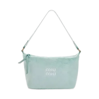 MIU MIU Miu Spirit Terry Cross Mini Bag "Pastel Green"