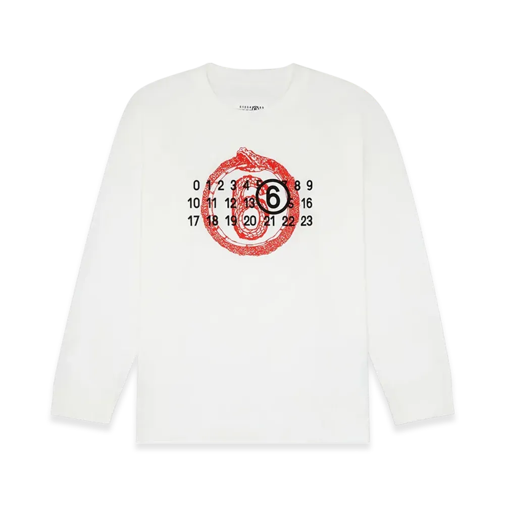 MM6 Maison Margiela Men's Year Of The Snake Long Sleeve "White"