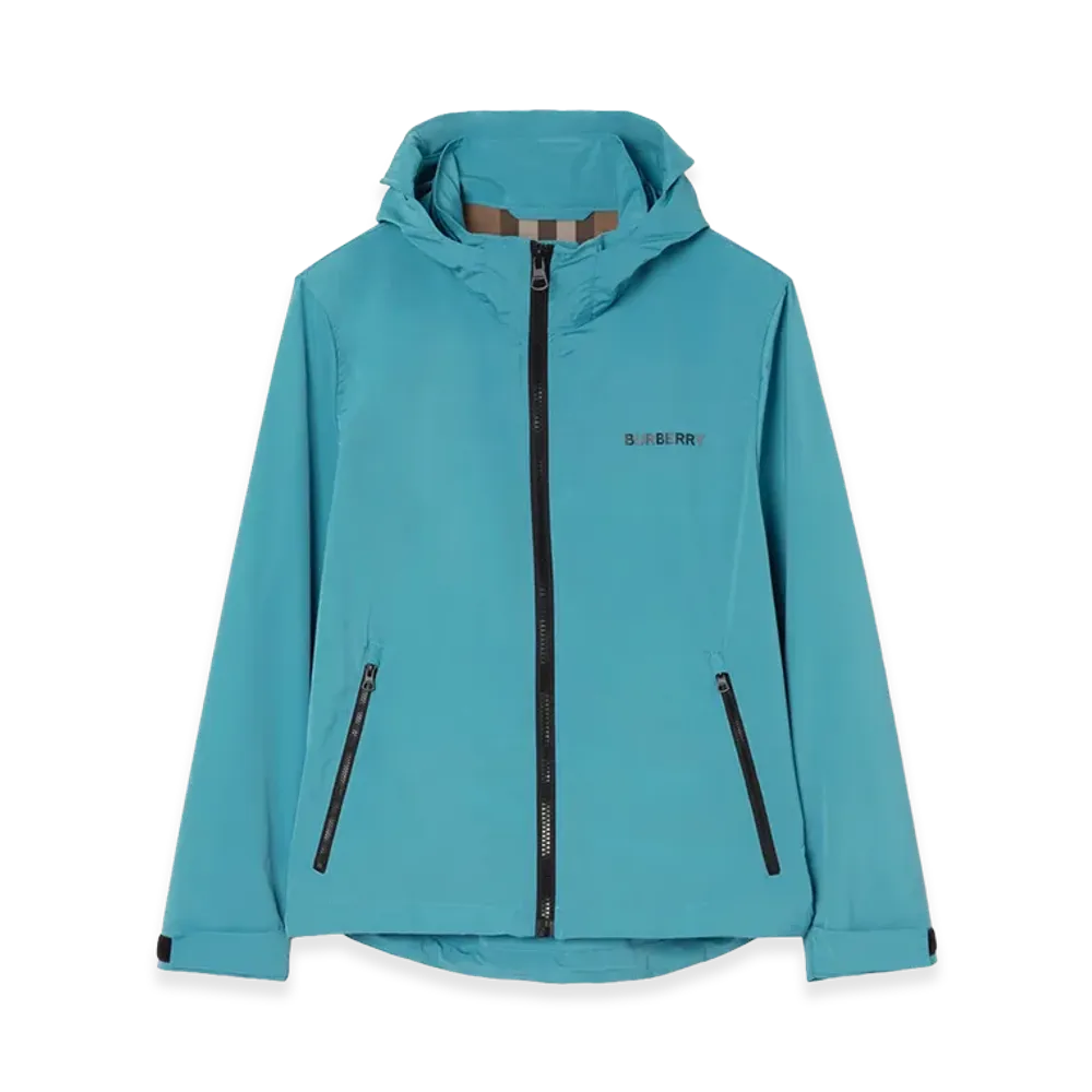 Burberry Hooded Jacket "Peacock Turquoise"